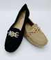 Preview: Damenschuhe trendige Slipper Loafer Mokassins mit Dekospange